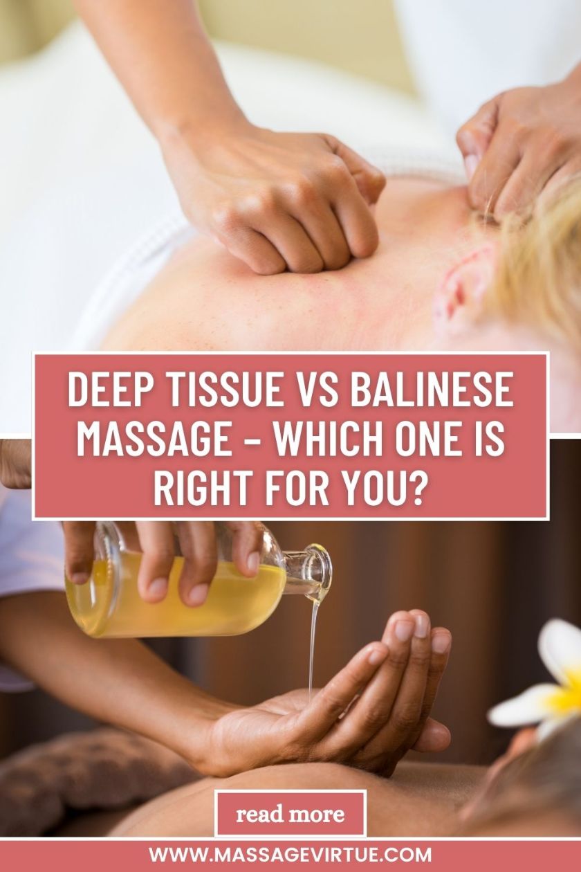 Deep Tissue Vs Balinese Massage