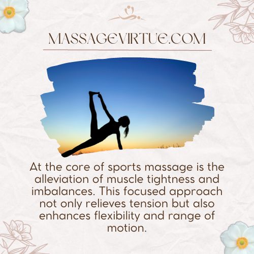 The focused approach by Sports massage not only relieves tension but also enhances flexibility and range of motion.