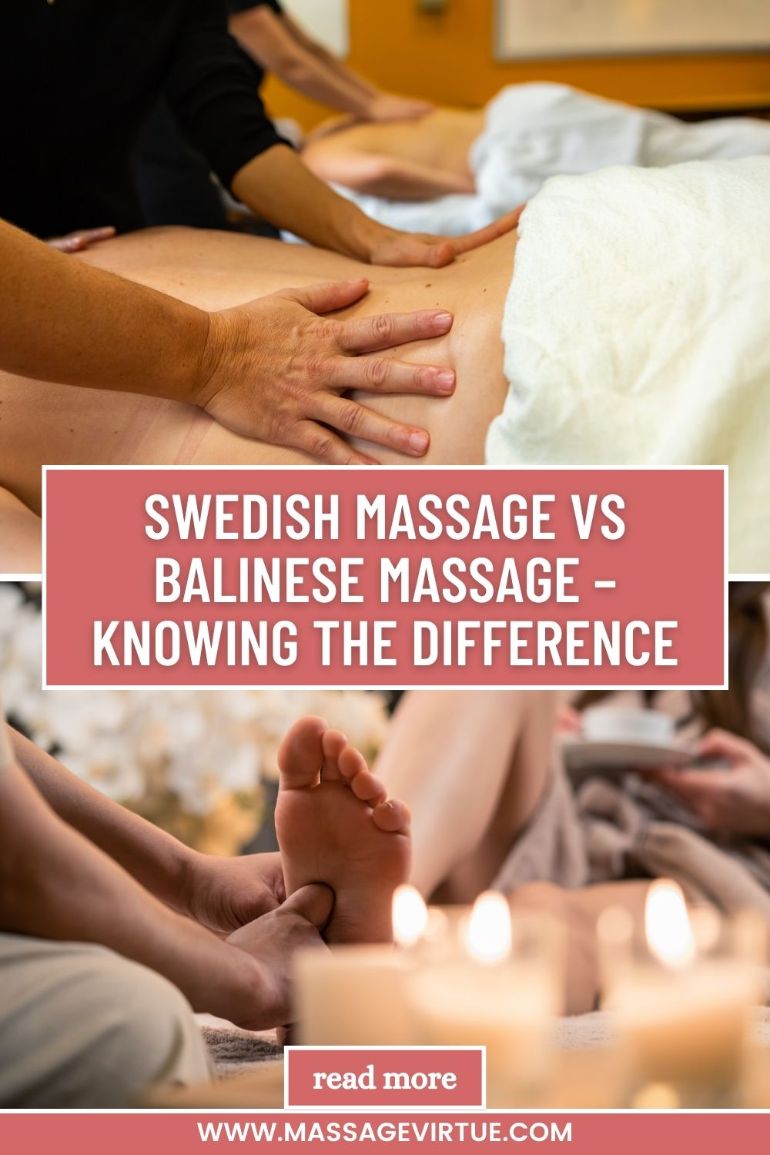 Swedish Massage Vs Balinese Massage