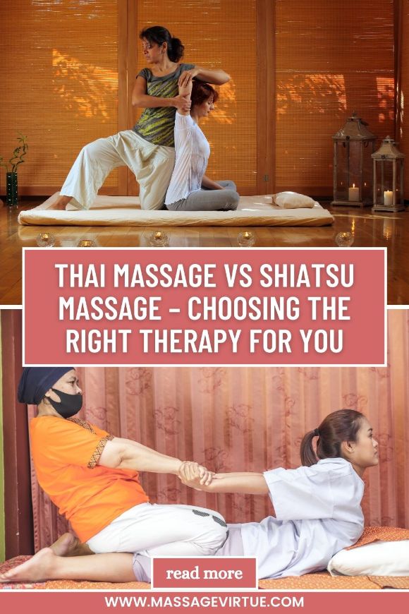 Thai Massage Vs Shiatsu Massage