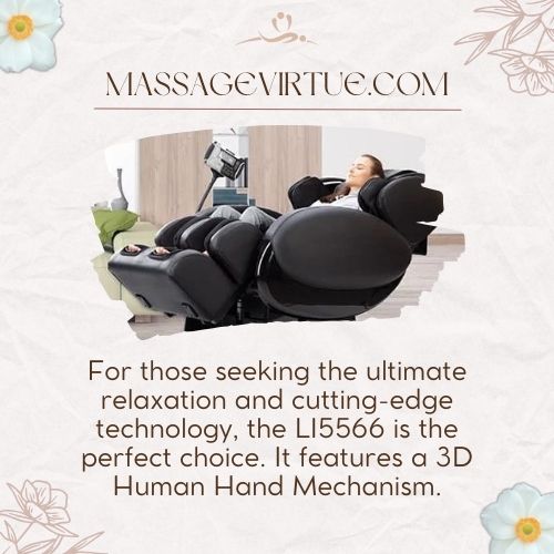 For those seeking the ultimate relaxation and cutting-edge technology, the LI5566 is the perfect choice.