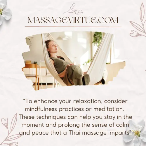 What To Do After Thai Massage - relax more
