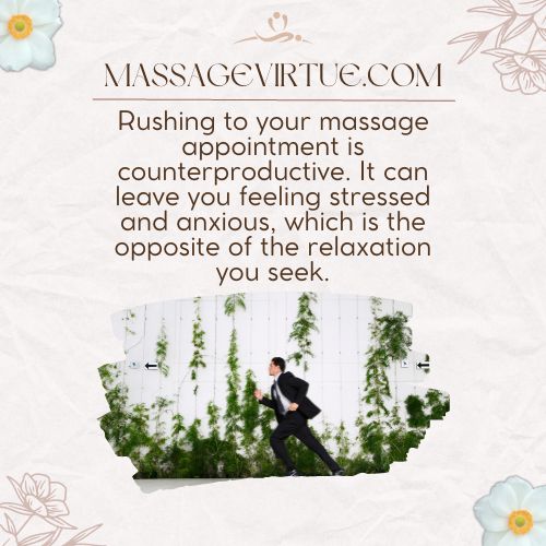 Avoid Rushing to Your Deep Tissue massage Appointment