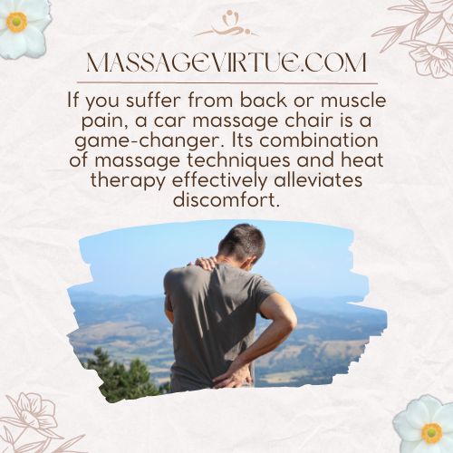 If you suffer from back or muscle pain, a car massage chair is a game-changer.