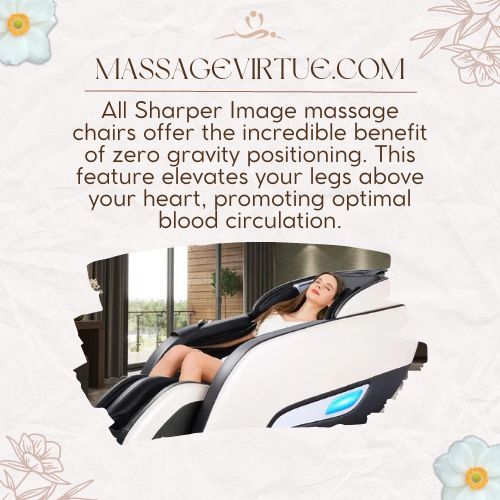 All Sharper Image massage chairs offer the incredible benefit of zero gravity positioning.