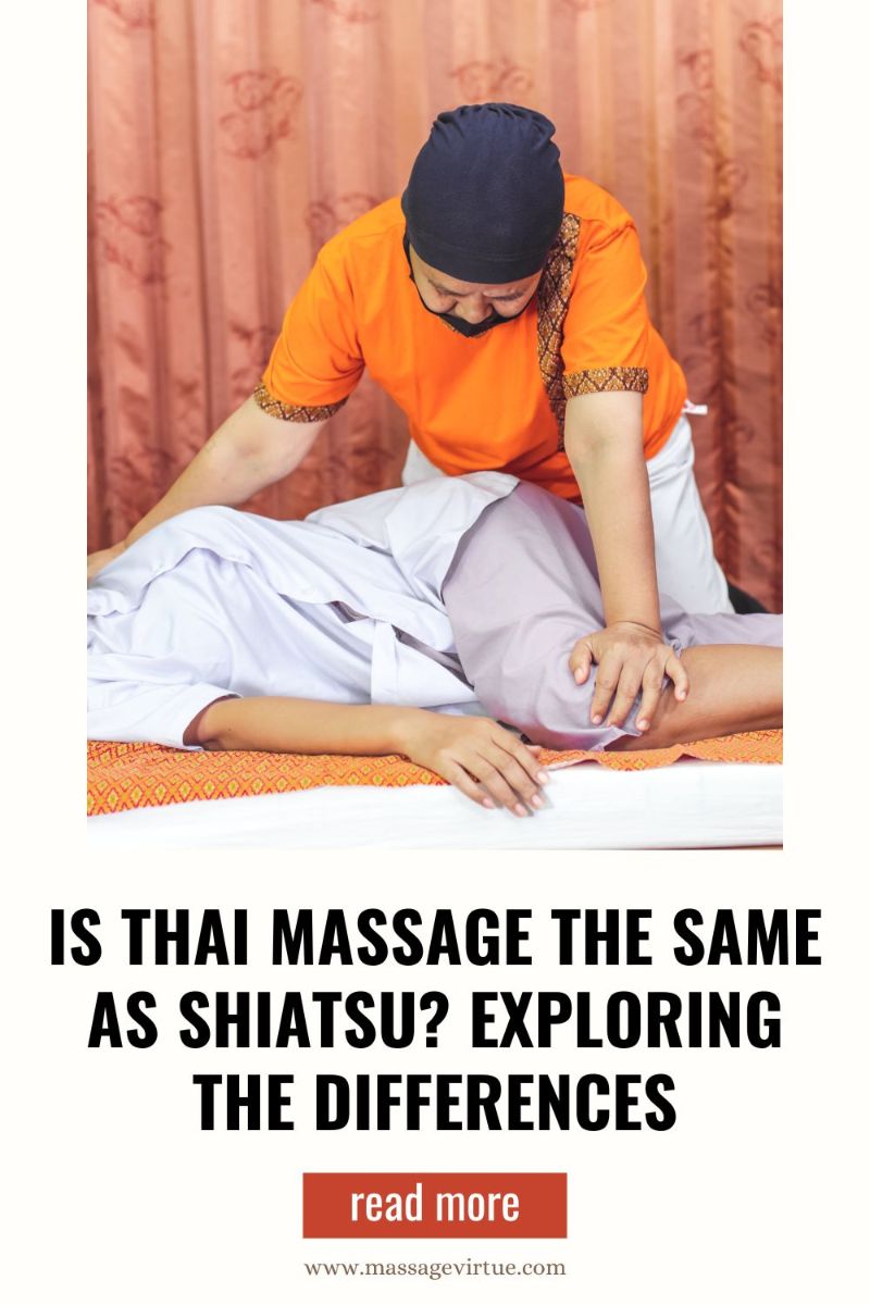 Is Thai Massage the Same as Shiatsu