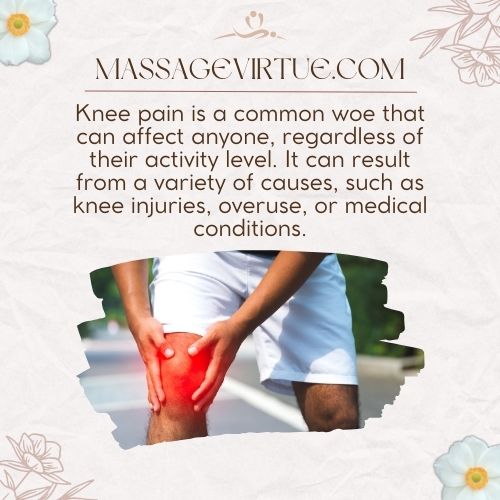 Knee pain is a common woe that can affect anyone, regardless of their activity level.