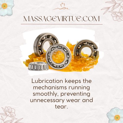 Lubrication keeps the mechanisms running smoothly