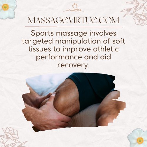 Sports masasge works by enhancing blood circulation, reducing muscle tension, and promoting the release of endorphins.